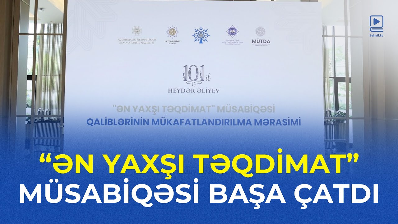 “Ən yaxşı təqdimat” müsabiqəsi başa çatdı