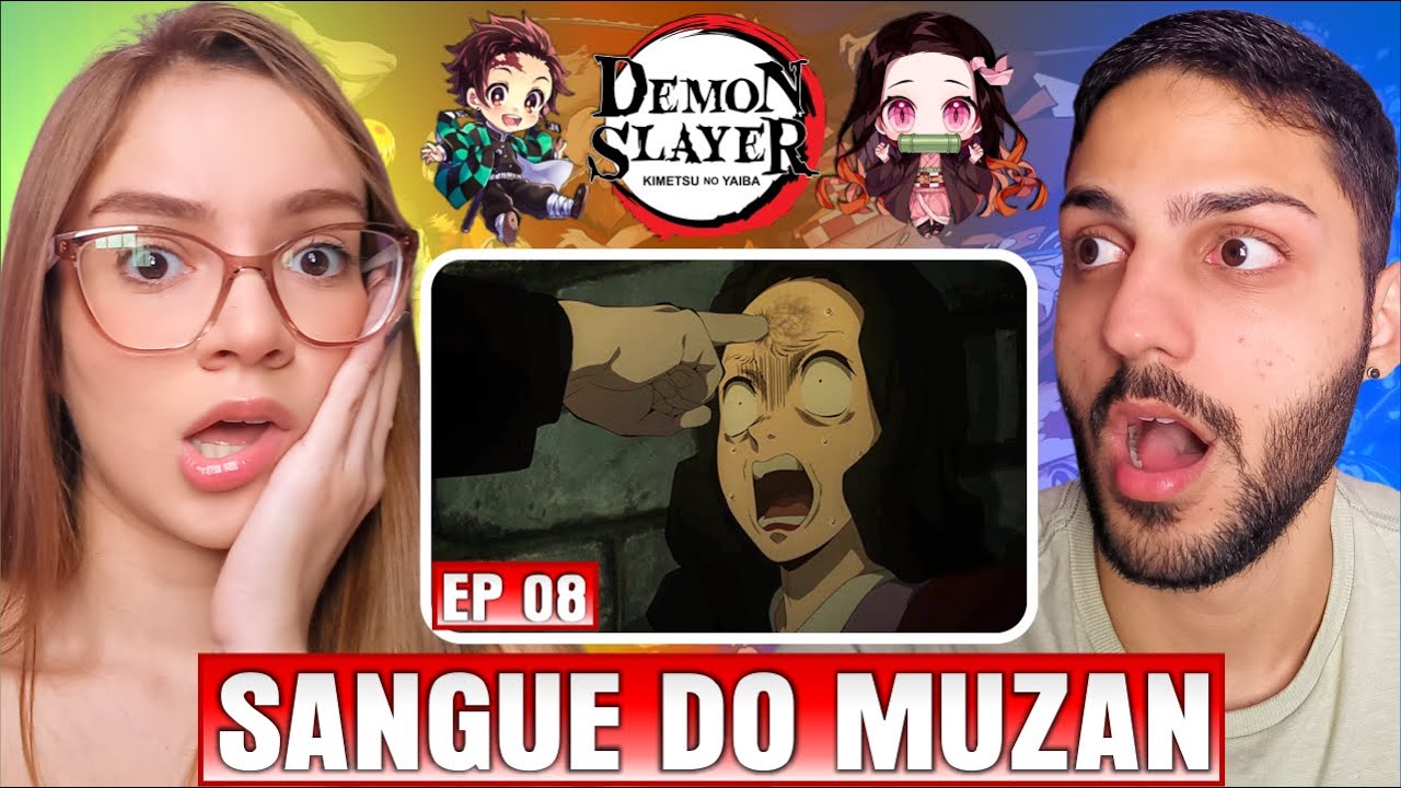 (NEZUKO PODE SER CURADA?? 😨) Professora de Geografia ASSISTE DEMON SLAYER｜EPISÓDIO 8｜DUBLADO｜REACT