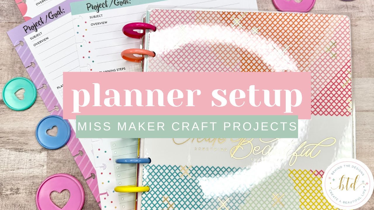 PLANNER SETUP 2023 | Craft Projects Notebook Happy Planner Miss Maker | Past Notes Flip Through