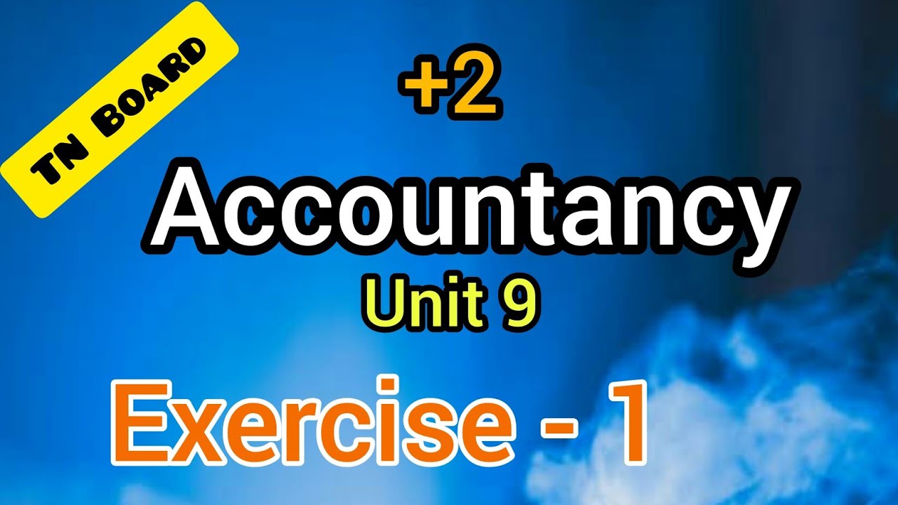 TN 12th Accountancy / English Medium /Chapter - 9 RATIO ANALYSIS /Exercises 1