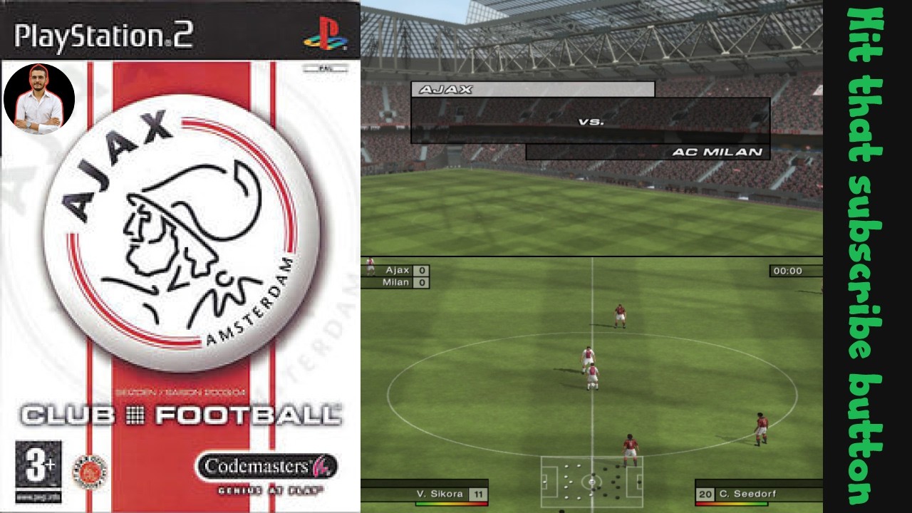 Футбольный клуб «Аякс Амстердам» для PlayStation 2 (PS2) – Полный обзор игрового процесса и ретро...