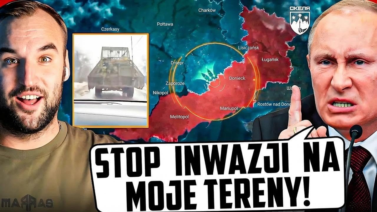 Ukraińska kolumna pancerna przebija się 10 km przez strefę walk – spektakularny atak!