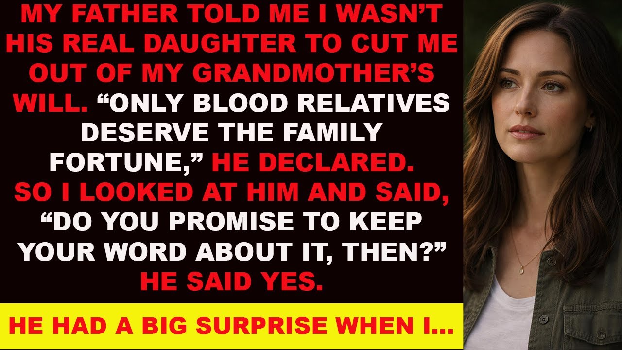 My Father Said I Wasn’t His Real Daughter—So I Asked Him One Question He Never Expected