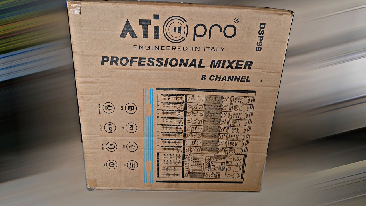 ATI PRO 8 CHANNEL MIXER UNBOXING & REVIEW