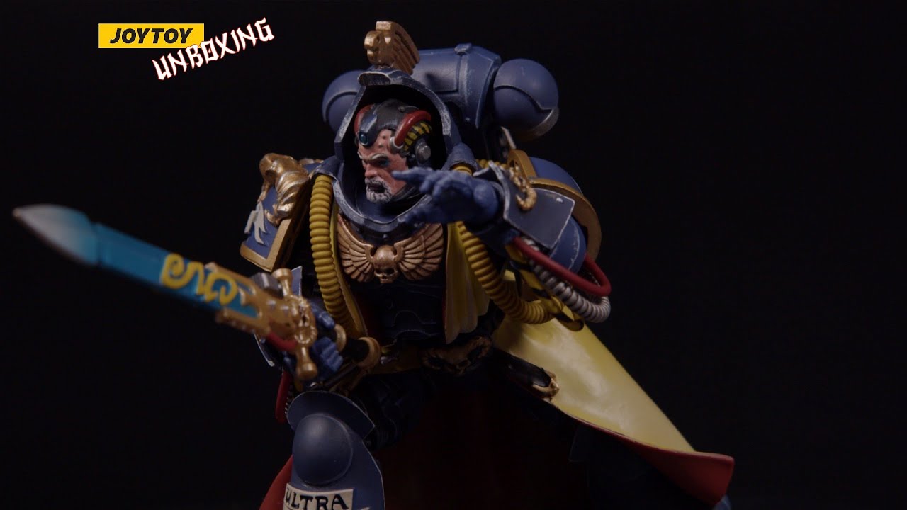 JOYTOY PRIMARIS LIBRARIAN: WARHAMMER 40K ULTRAMARINES 1/18 collectible figure unboxing  JT1927