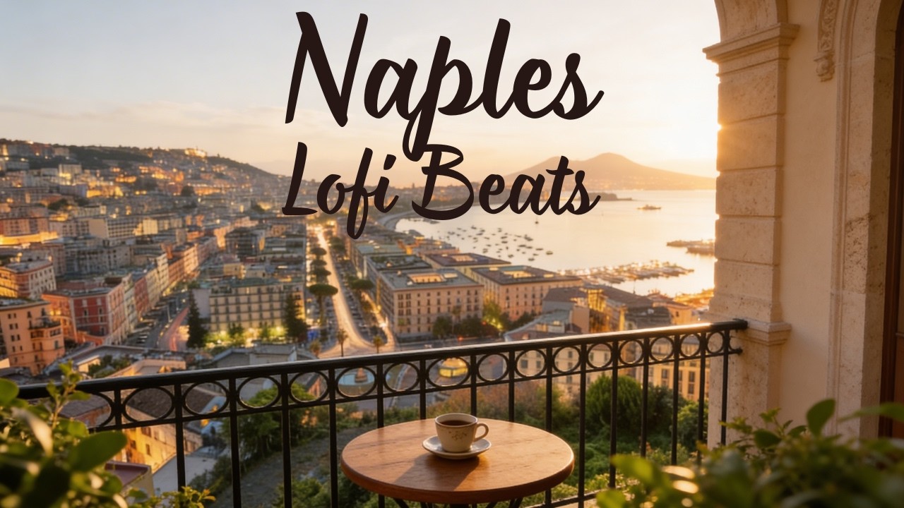 Naples | ☀️ Italian Café on a Sunny Terrace with a Coastal View | LOFI Music for Chill & Relax