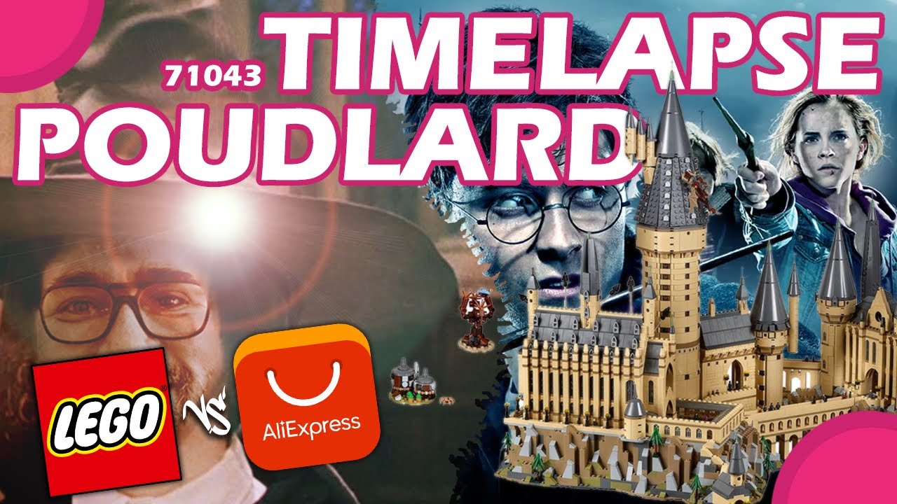 Timelapse : Château Poudlard / Hogwarts 71043 - Lego vs AliExpress