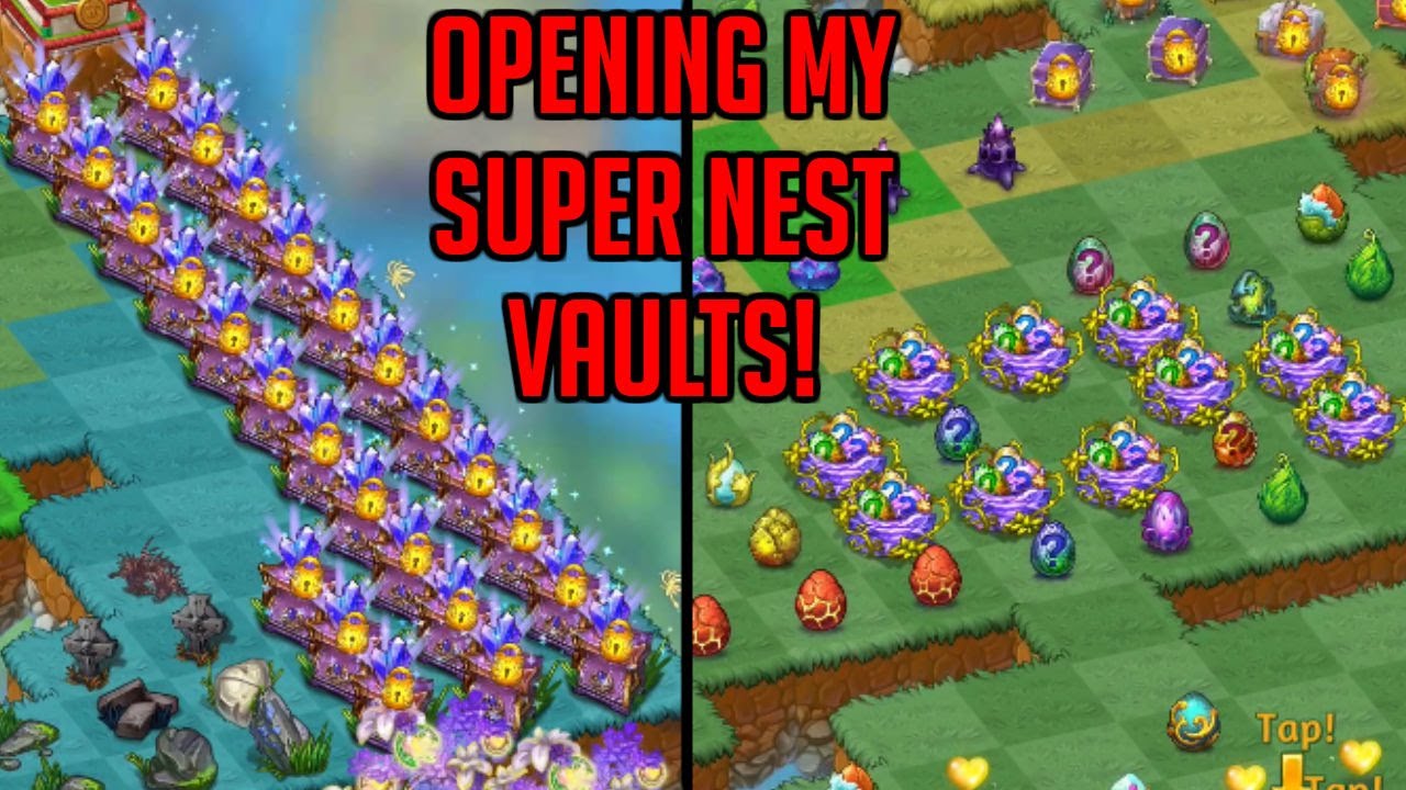 Opening My Super Nest Vault Collection | Merge Dragons