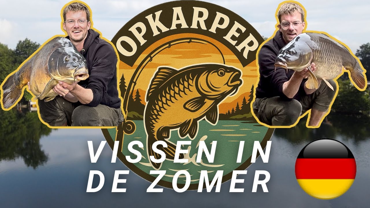 Karpervissen in Duitsland in de zomer