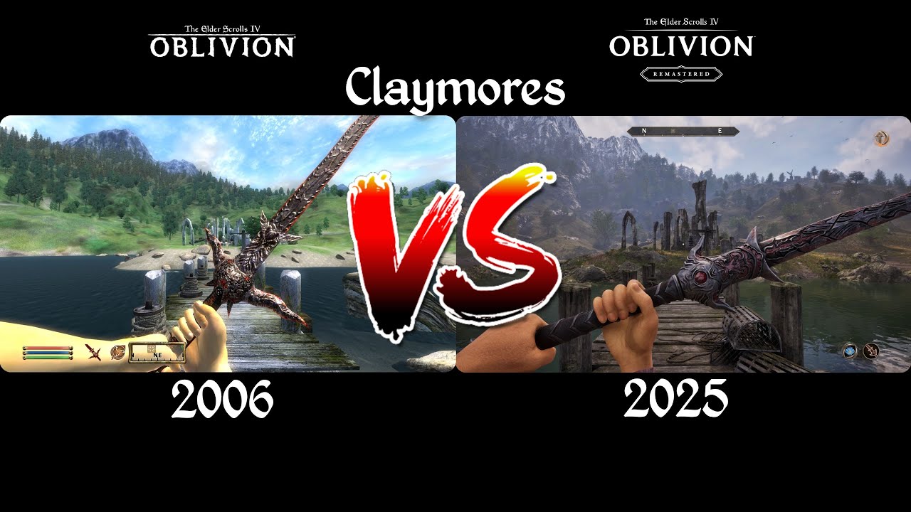 Oblivion Weapon Animations (1st person): Remaster vs Original