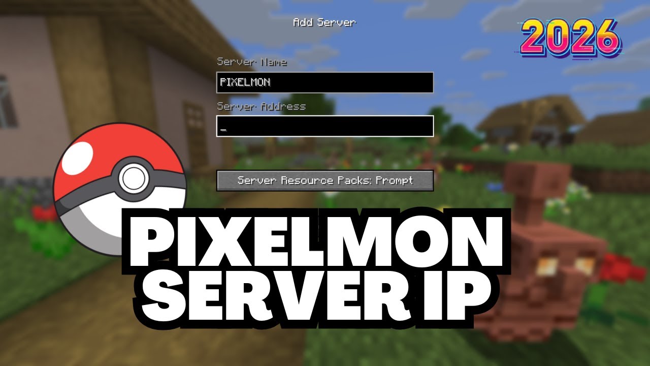 IP-адрес сервера Minecraft Pixelmon: 2026