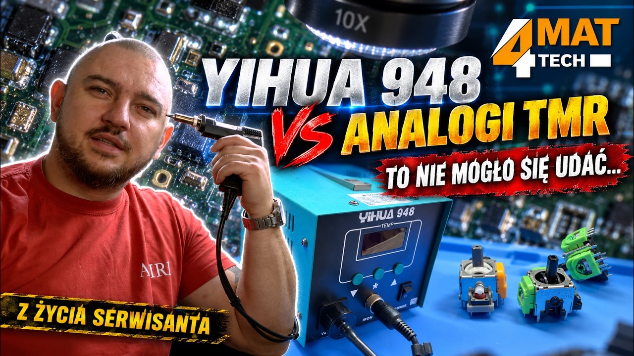 Rozlutownica Yihua 948 vs analogi TMR do pada PS5   tesr i recenzja