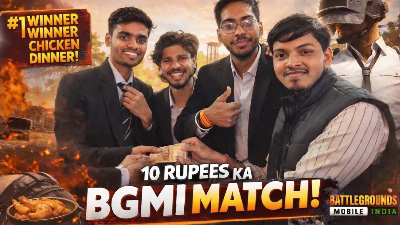2nd Sem Day 5 💙 | 10 Rupees ka Bgmi Match!