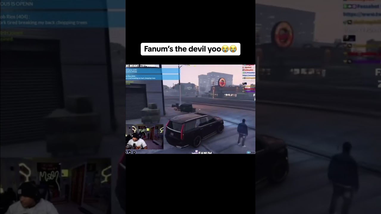 Fanum sliding in RP😈 #fanum #rp #gta