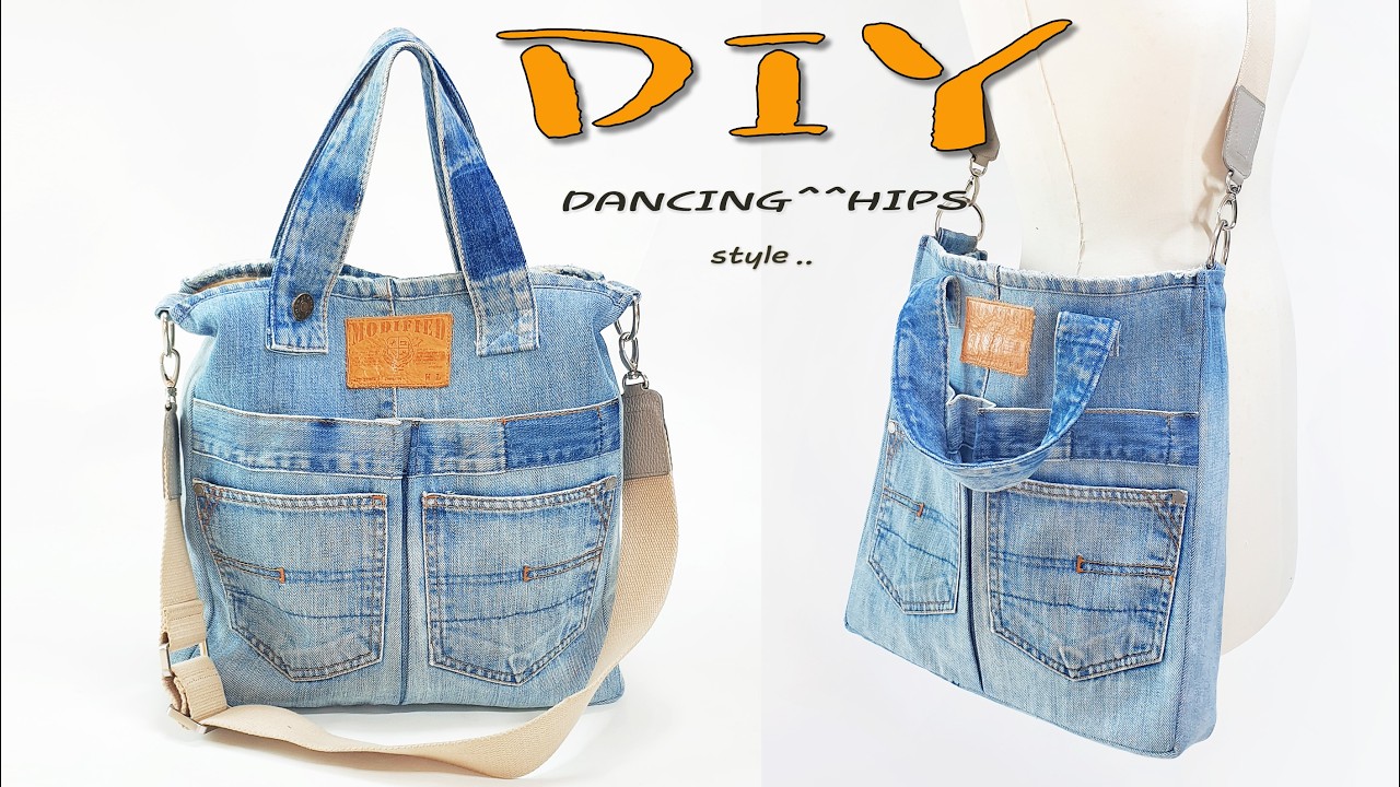 diy/청바지 리폼/리폼/가방만들기/denim tote bag tutorial/tote bag sewing tutorial/diy jeans bag hand sewing/청바지가방