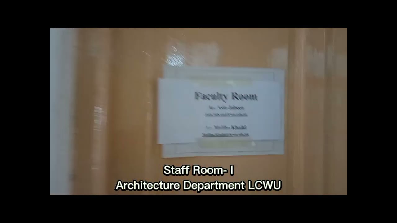 Accreditation Visit of Architecture Department Lahore College for Women University by PCATP