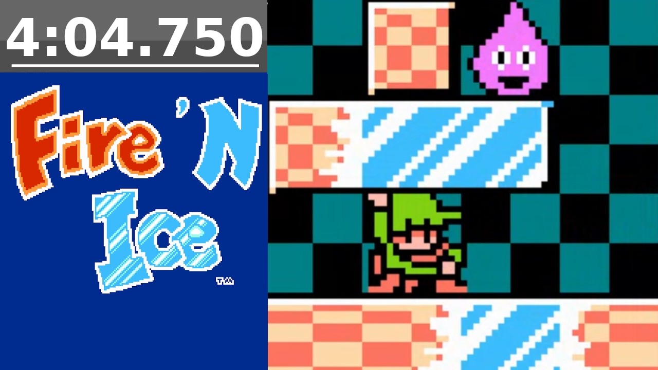 Fire 'N Ice (NES) World 2 Speedrun: 4:04.750