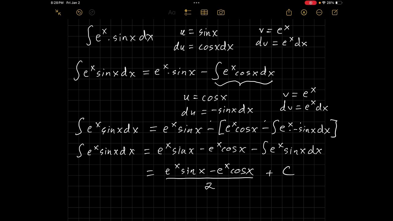 Integration by Parts - Part 4 - Advanced Examples