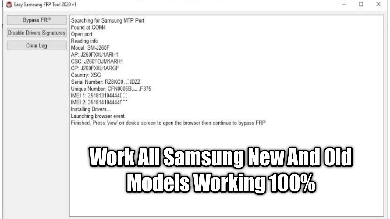 Samsung FRP Tools 2021 |  all Samsung FRP bypass 100% Working