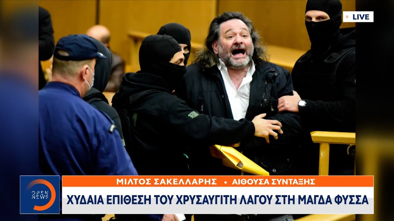 Χυδαία επίθεση του Χρυσαυγίτη Λαγού στη Μάγδα Φύσσα | Κεντρικό δελτίο ειδήσεων 13/01/2023 | OPEN TV