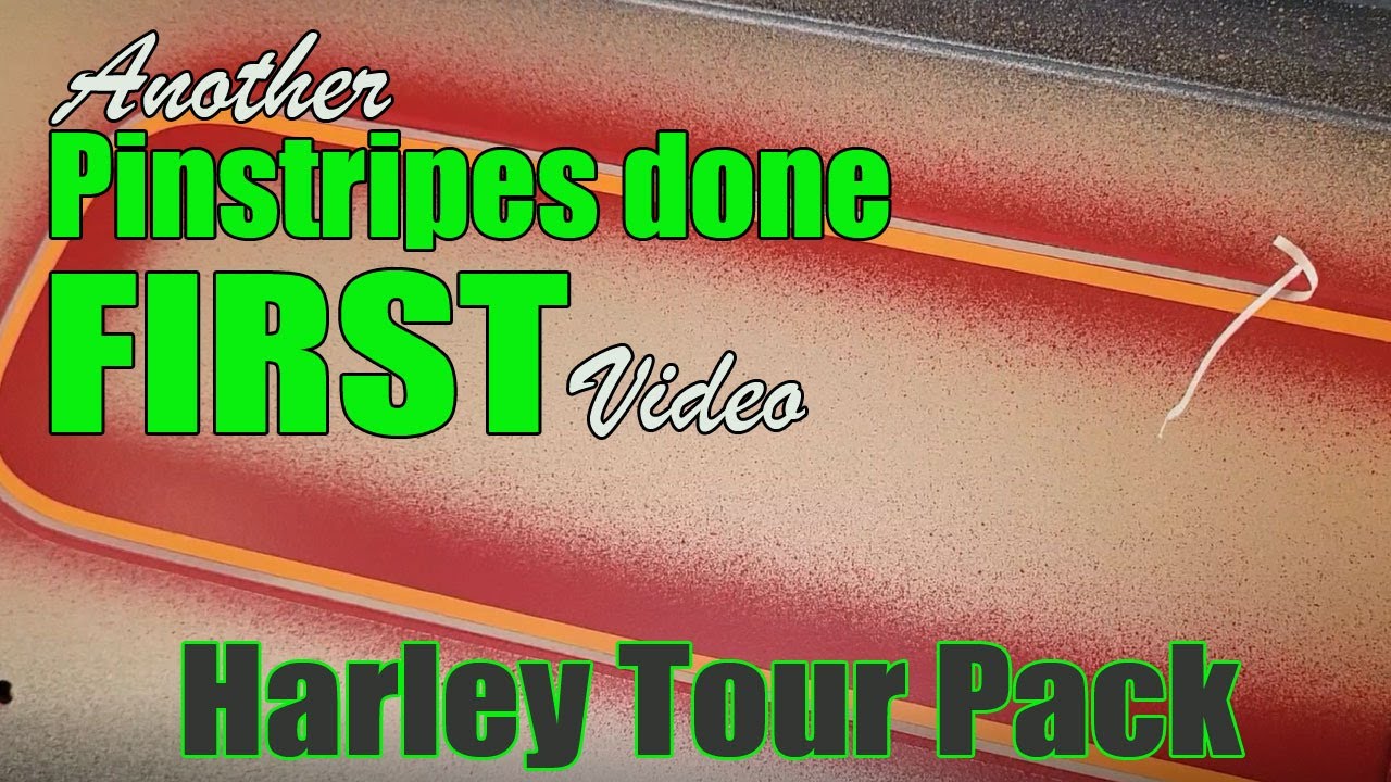 Great video for painters that can't pinstripe. Pinstripes are done first before the base colors.