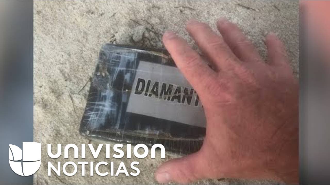Paquetes misteriosos que eran cocaína: lo que apareció en playas de Florida con el paso de Dorian