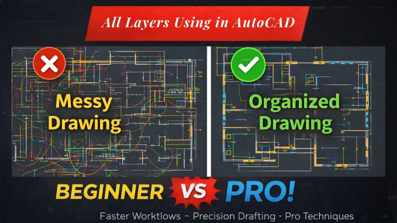 AutoCAD Layers: The #1 Reason Your Drawings Look Unprofessional