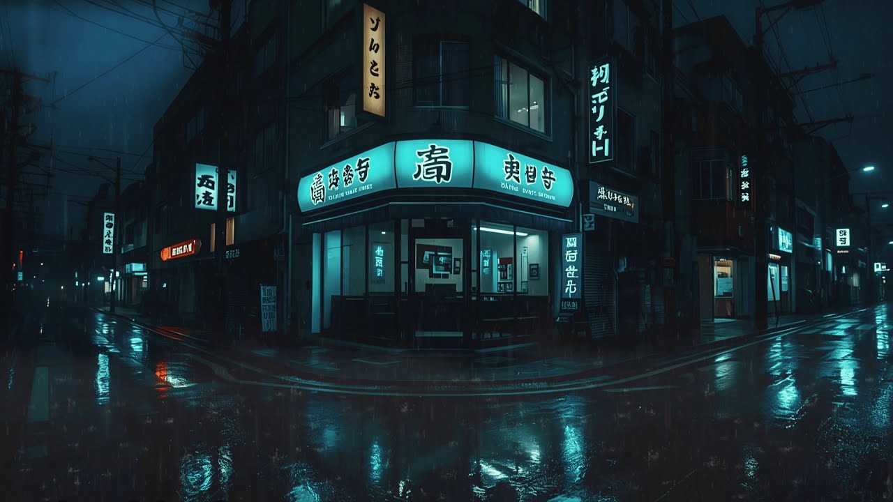 Tokyo Midnight Rain at 3AM 🌧️ — Cozy Tokyo Rain & Lofi for Deep Sleep
