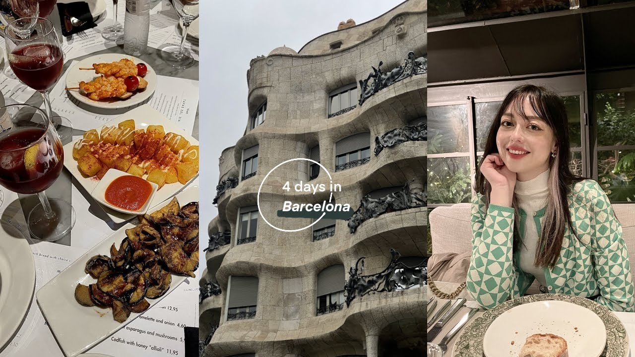 4 days in BARCELONA w/my best friend (gaudi's architecture, tasty seafood tapas, picasso museum)