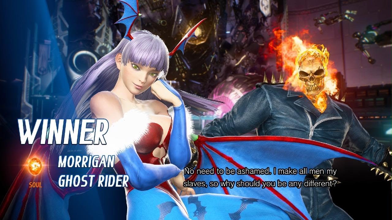 Morrigan & Ghost Rider in 'MARVEL VS. CAPCOM: INFINITE'...
