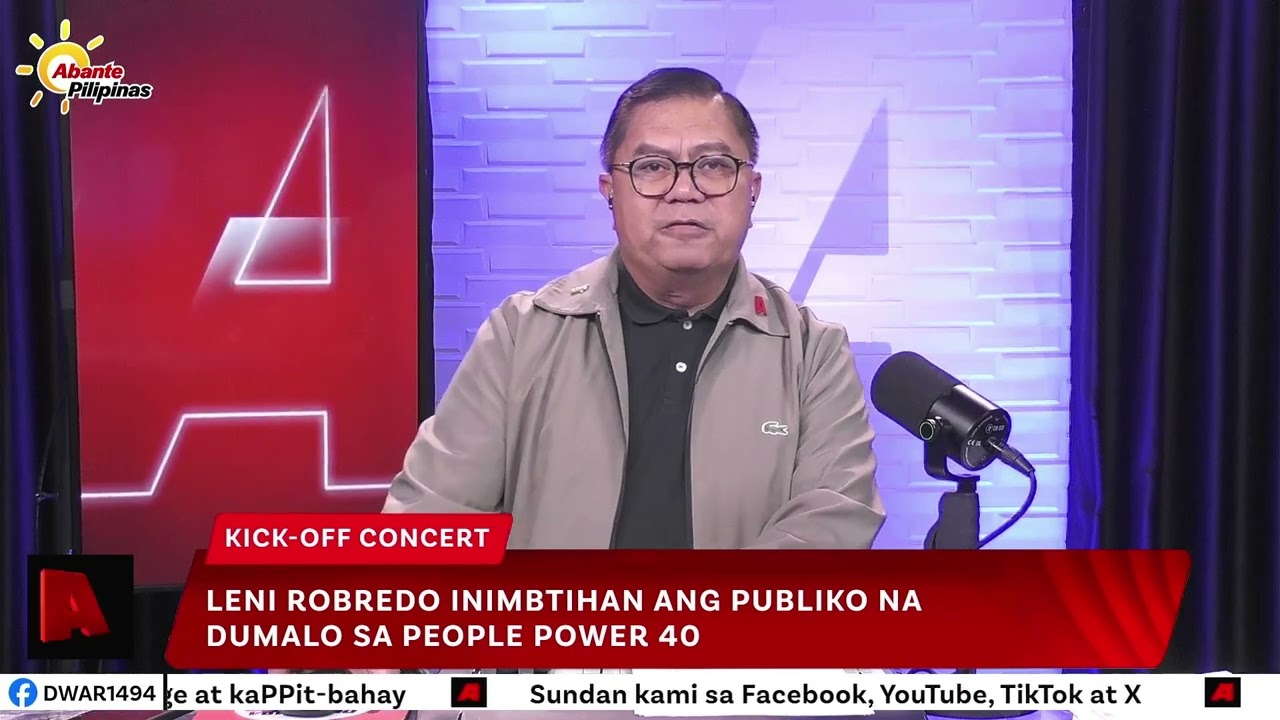 Leni Robredo inimbitahan ang publiko na dumalo sa People Power 40