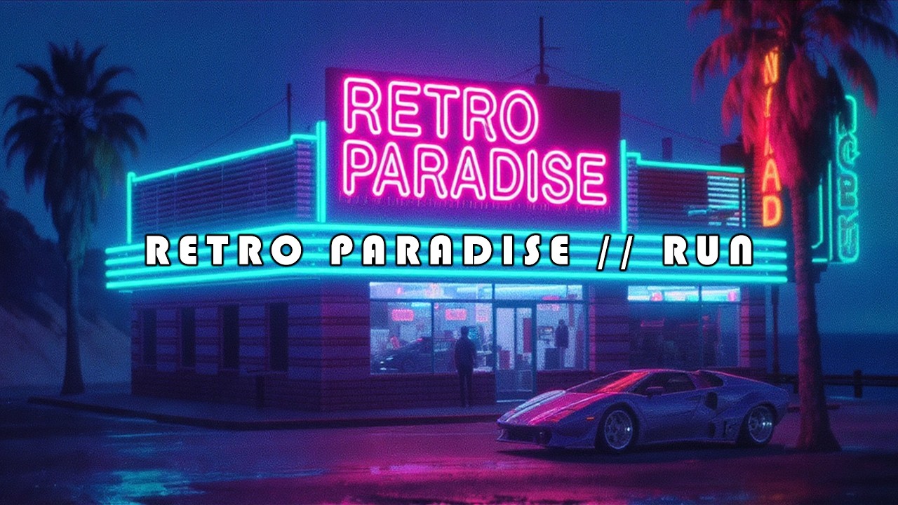 Retro Paradise Run — Neon Arcade Arrival