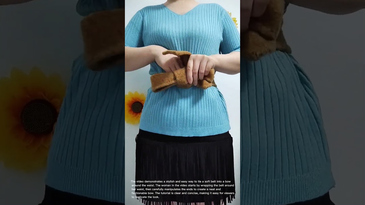 Stylish Belt Tying Technique: How to Tie a Bow with a Soft Belt