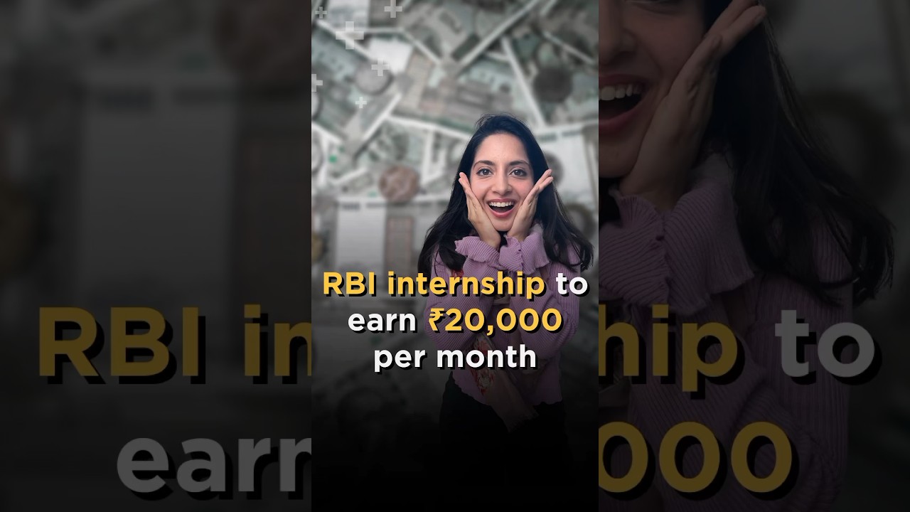 Earn ₹20,000 per month with this RBI internship! #shorts