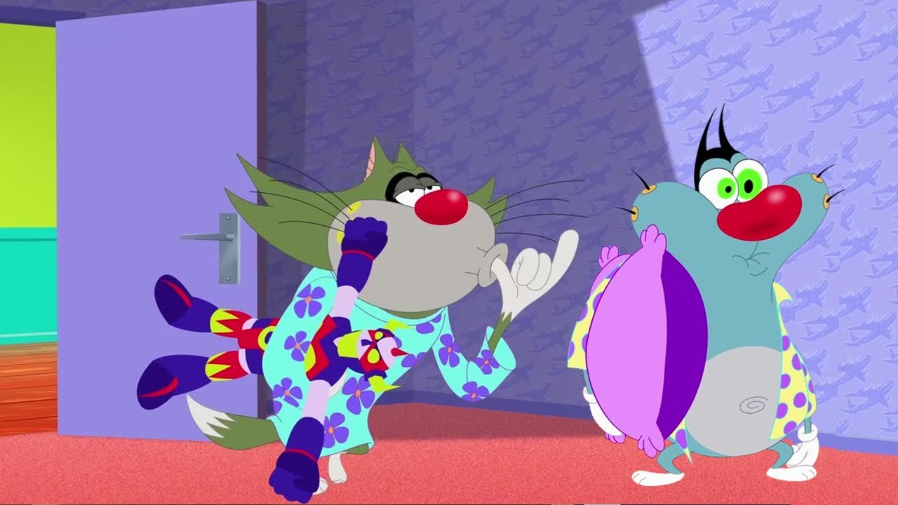 Oggy and the Cockroaches - Pajama Party (Season 6) BEST CARTOON COLLECTION | New Episodes in HD