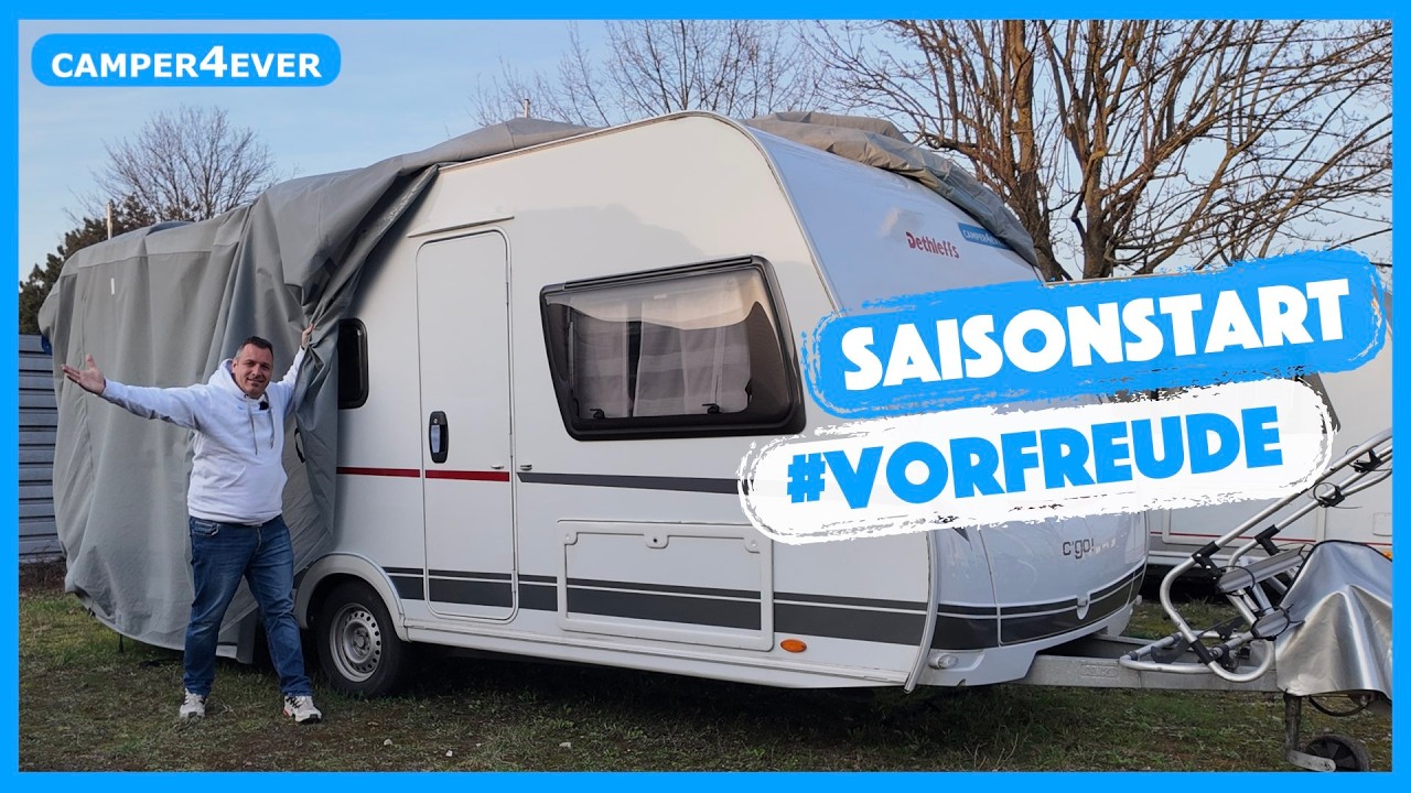 FR&Uuml;HLINGSERWACHEN - unsere Vorbereitungen auf die Camping - Saison I wir packen den Wohnwagen aus