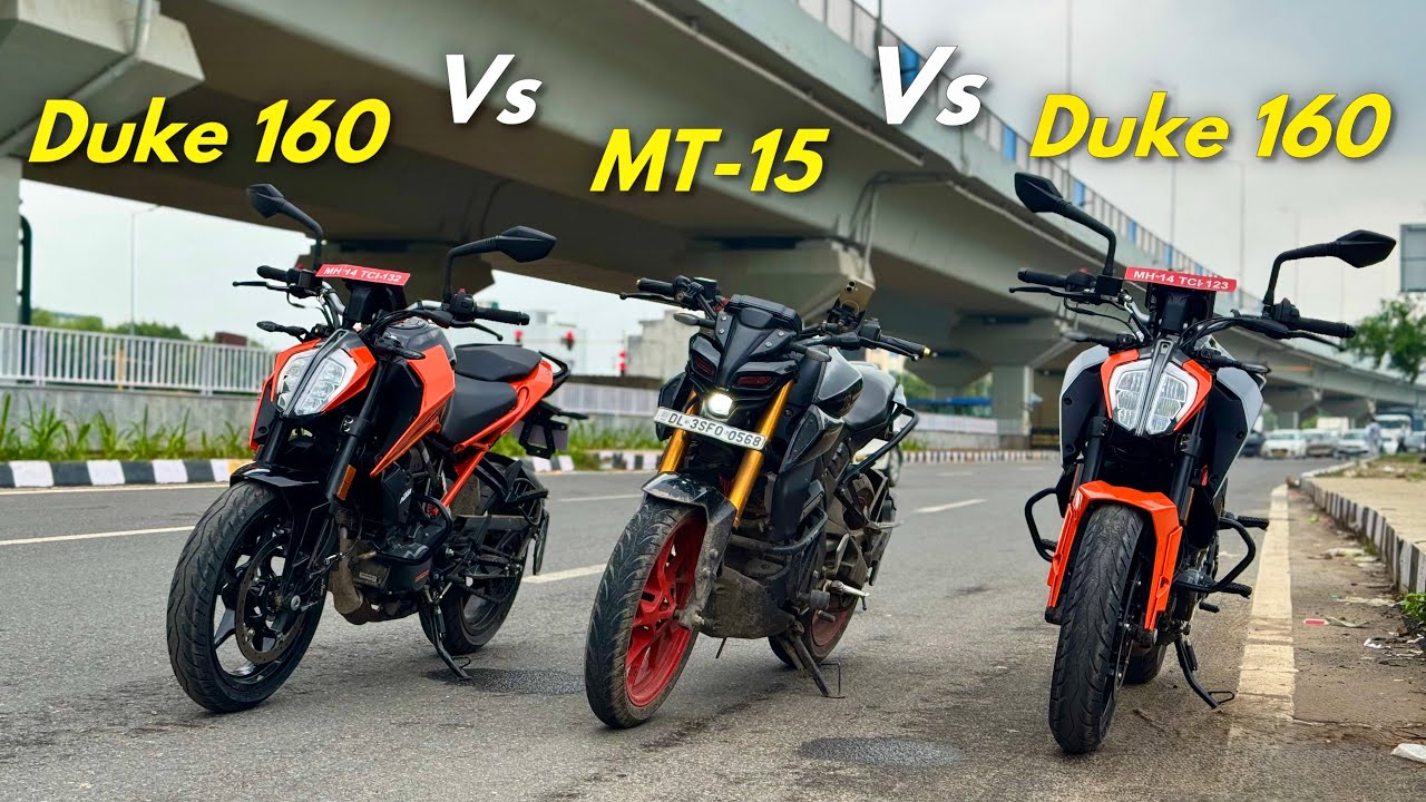 KTM Duke 160 Vs Yamaha MT-15 Drag Race | Unexpected Results🔥Most Powerful 160cc ?