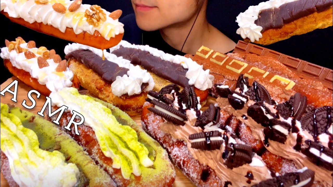 【咀嚼音】ホイップ揚げパン Fried bread 튀김빵/ASMR/EatingSounds/Mukbang/먹방