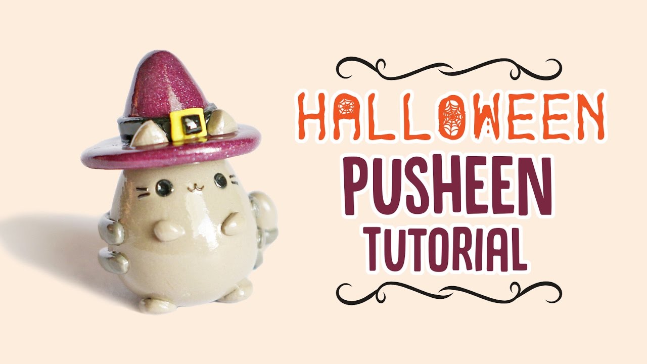 Halloween Pusheen Polymer Clay Tutorial