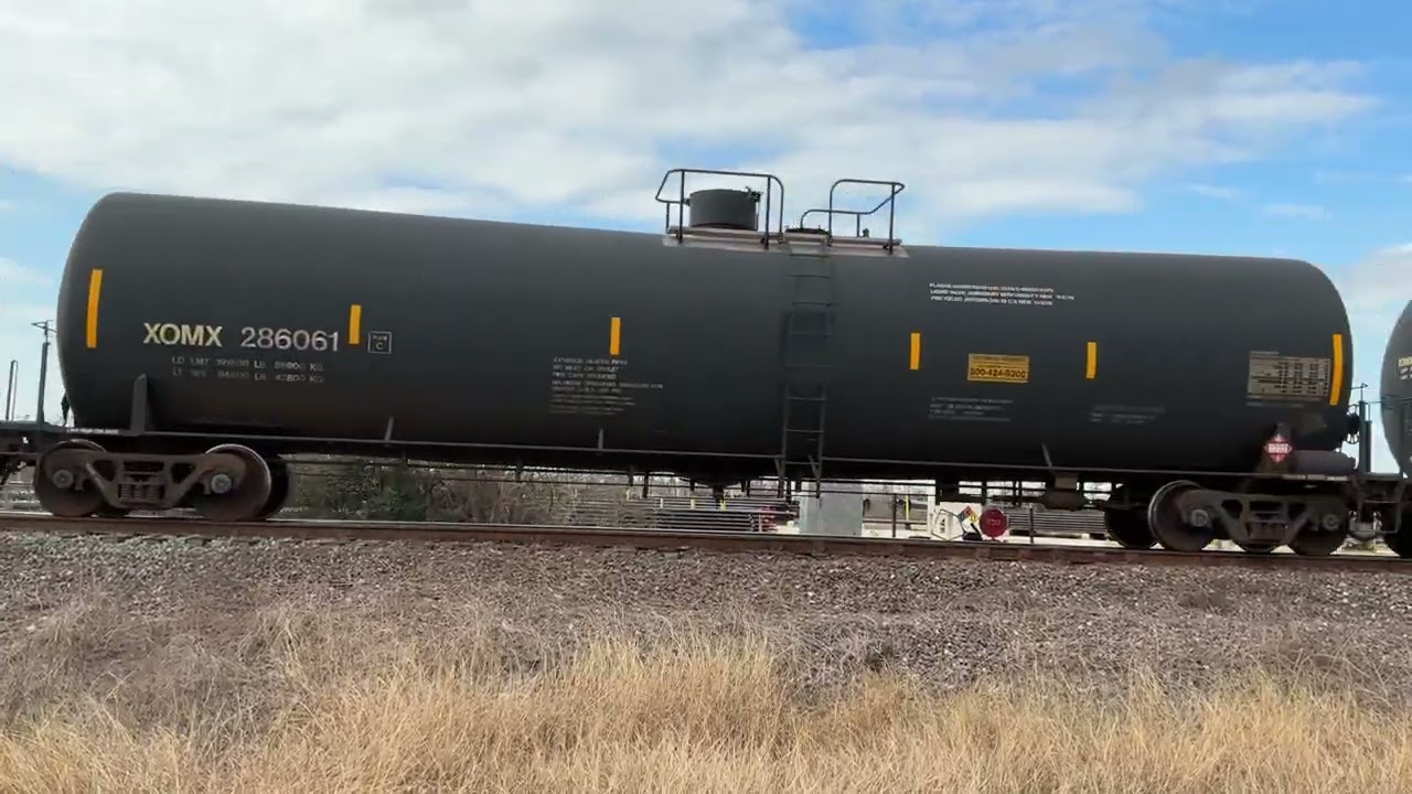 CP 7026 leads a 31 MPH Ethanol train with a K5LA slams the JCT and a Dpu in Houston Texas!!!
