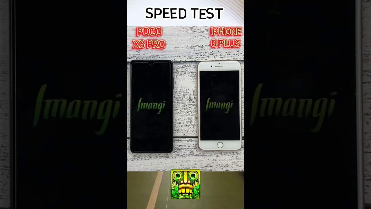 Iphone 8 Plus vs Poco X3 Pro Game TEMPLE RUN 2 Speed Test  & Comparison, in 2024! #shorts