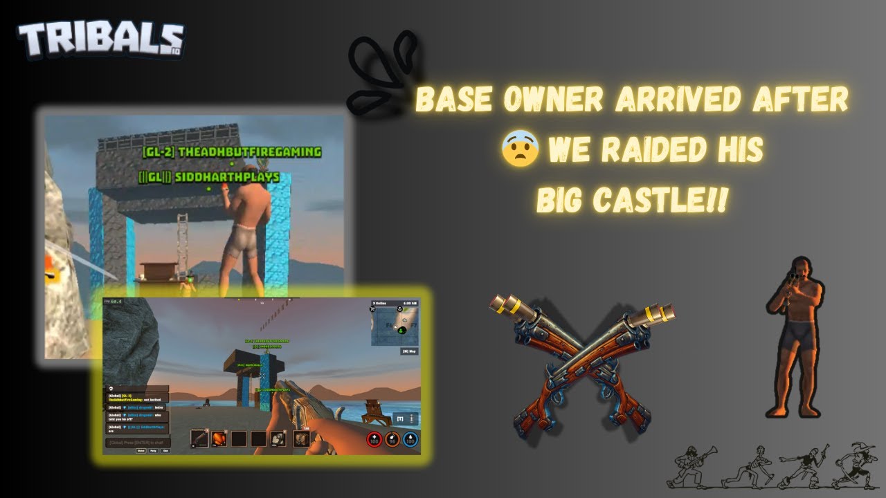 We Raided Amazing Castle🏰In Tribals.io With Shotguns! #adhbutfiregaming