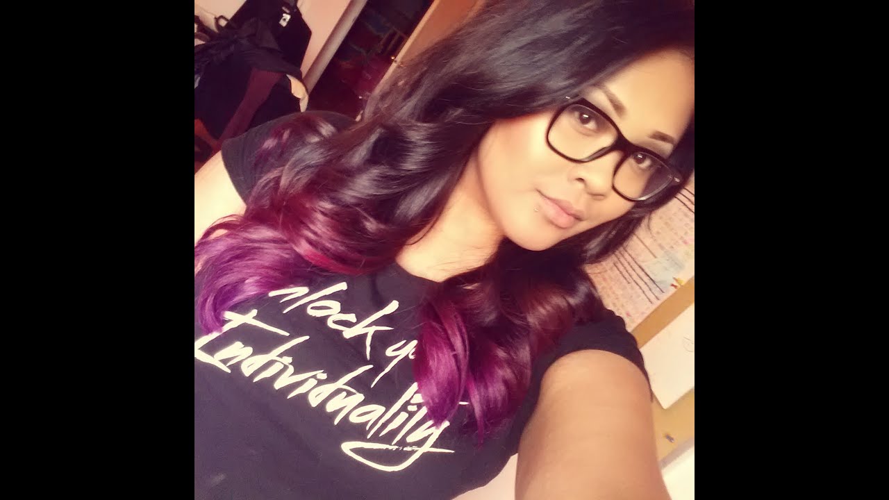 HOW TO: Purple/Pink/Fuchsia Dip dye-Ombre Tutorial