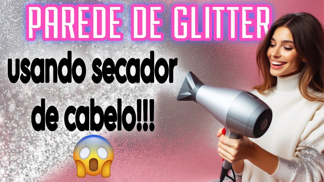 Como pintar a parede de rosa 💞Como pintar a parede com glitter!!!✨