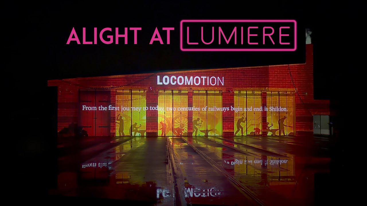 Lumiere Durham 2025 - Alight at Locomotion Railway Museum Shildon 4K