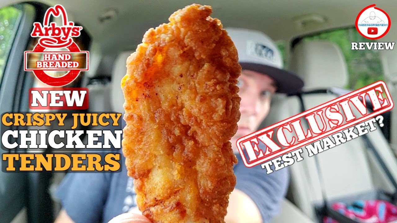 Arby's® CRISPY JUICY Chicken Tenders Review! 💥💦🐔 | HAND BREADED!