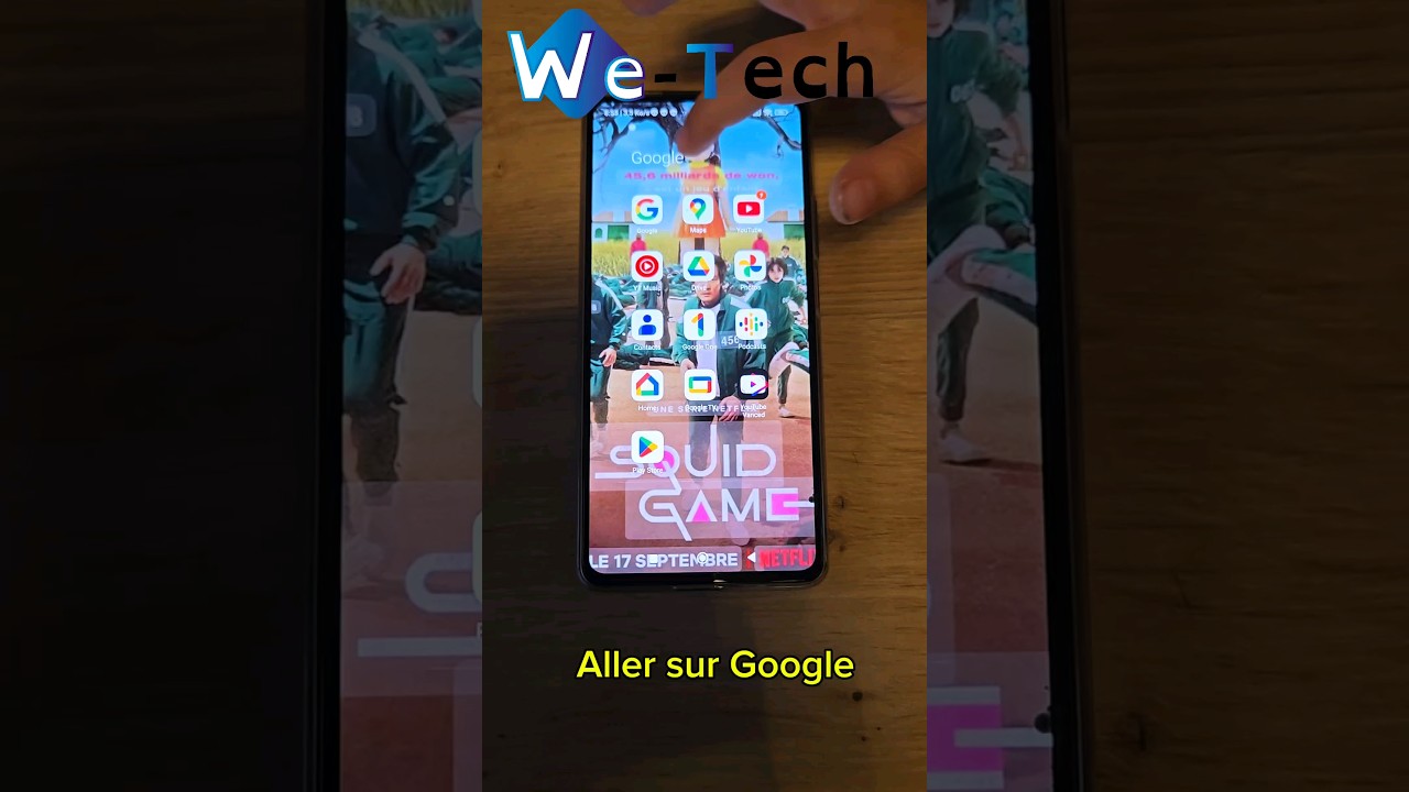 Jouer &agrave; Squid Game sur Google. #squidgame #google #jeux #play #smartphone