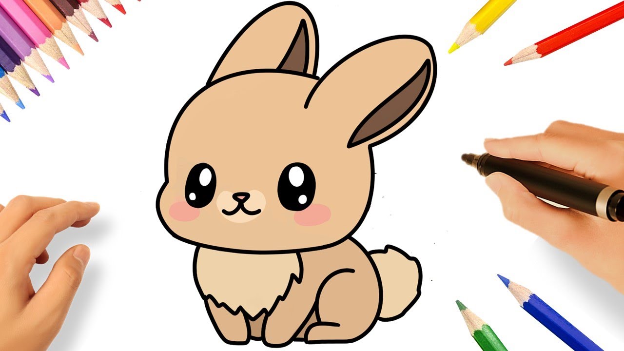 COMMENT DESSINER UN LAPIN KAWAII 🐇