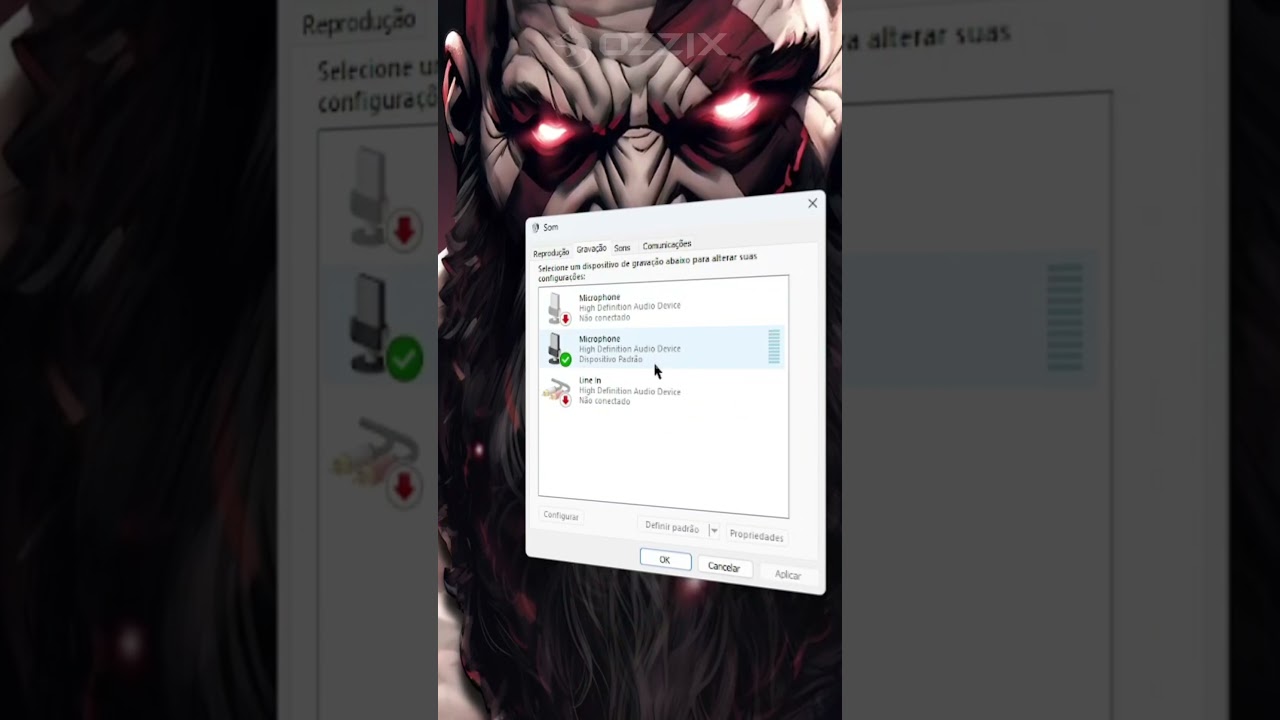 COMO TIRAR O R&Uacute;IDO DO MICROFONE SEM BAIXAR NADA  #pc #tecladomecanico #pcgamer #ozzix #dicas  #setup
