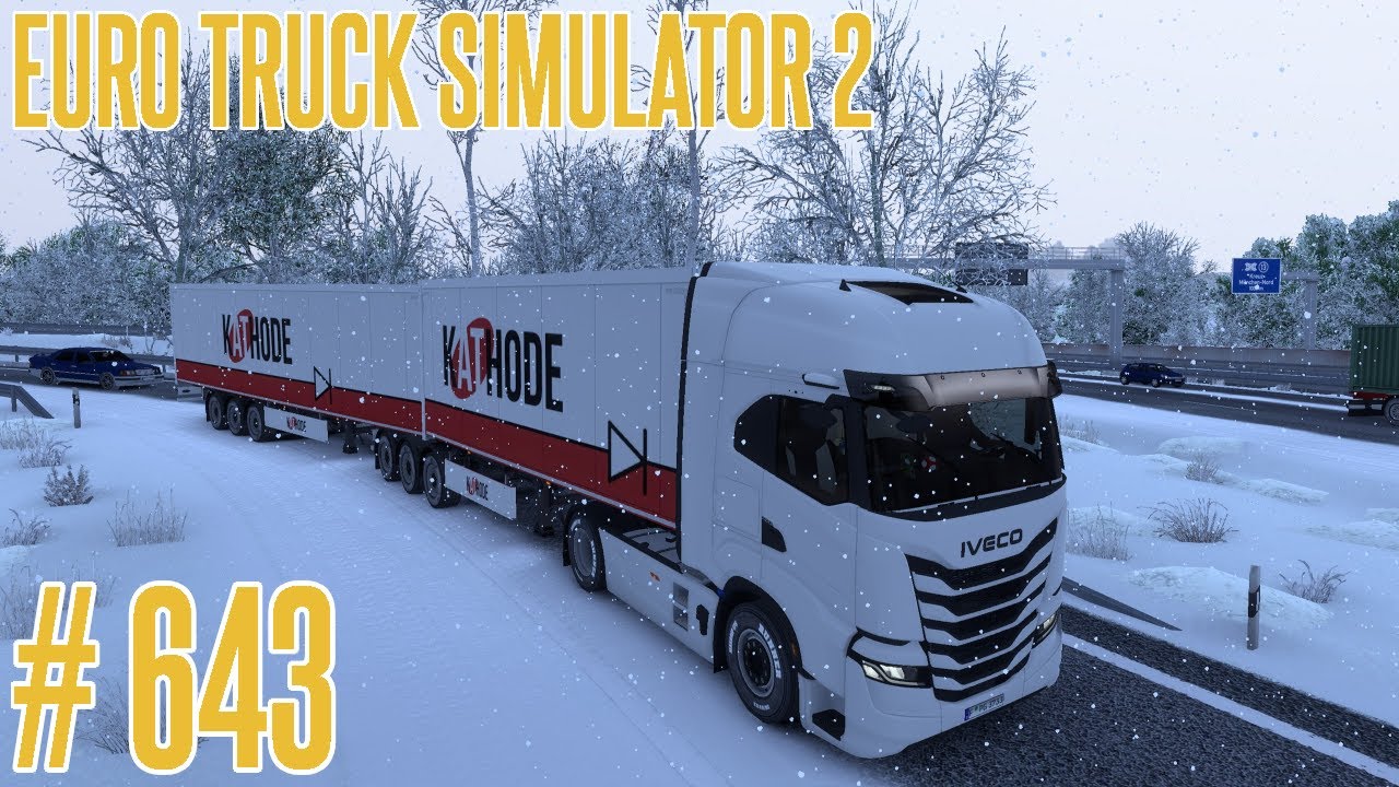 Euro Truck Simulator 2 #643 - Munich to Duisburg | Frosty Winter Mod by Grimes